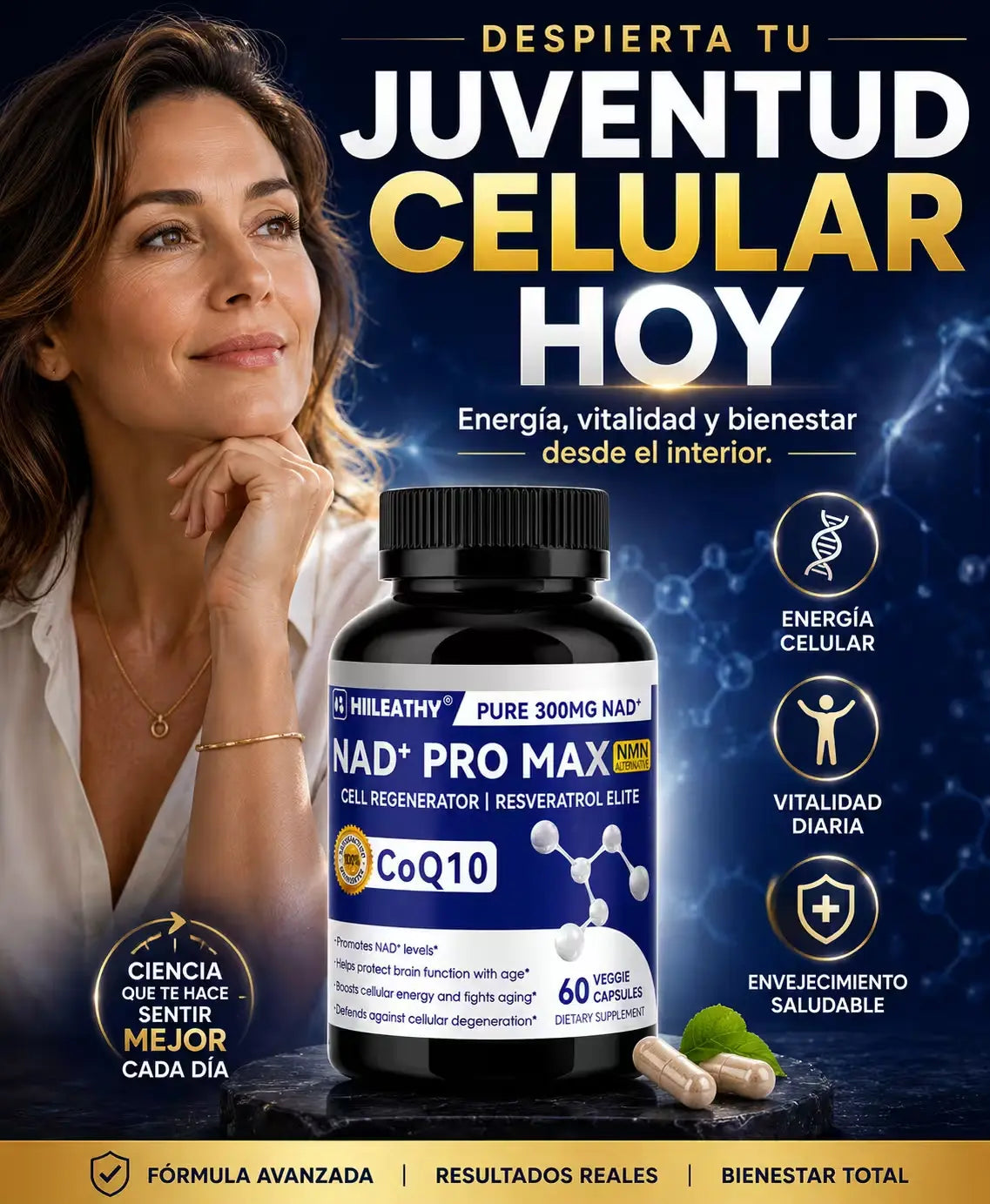 🧠 NAD+ Pro Max | Apoyo para la energía física y mental